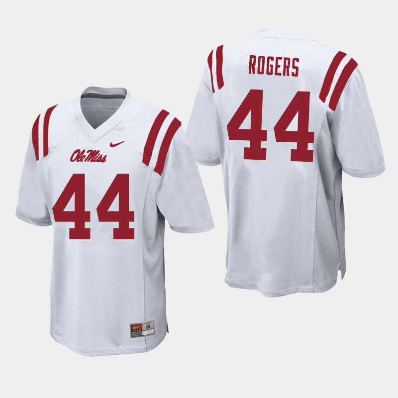 Ole Miss Rebels #44 Payton Rogers College Football Jerseys Sale-White